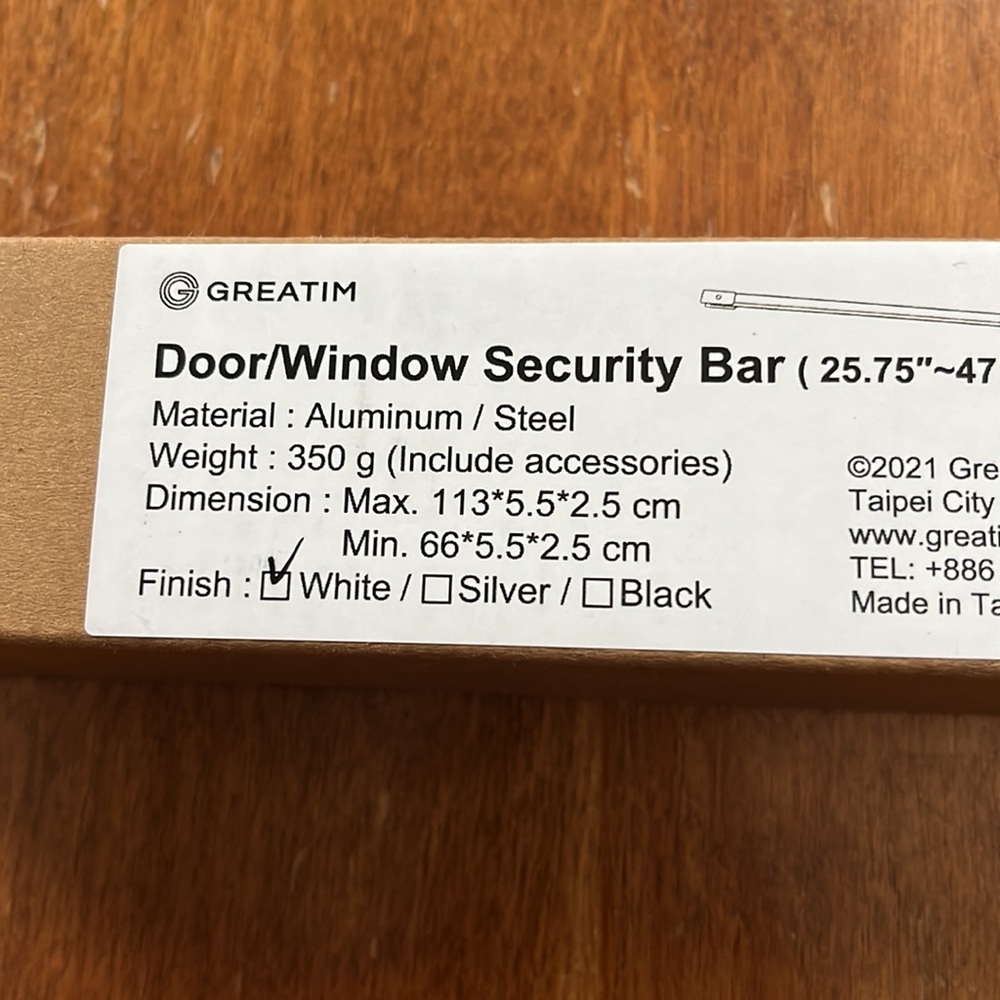 🪟 Door/Window Security Bar - Picture 10 of 15